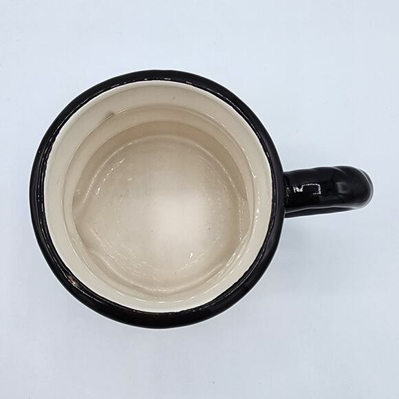 Robert Stanley Home Collection Balck & Gold Ceramic Nutcracker Coffee Tea Mug - Picture 6 of 8